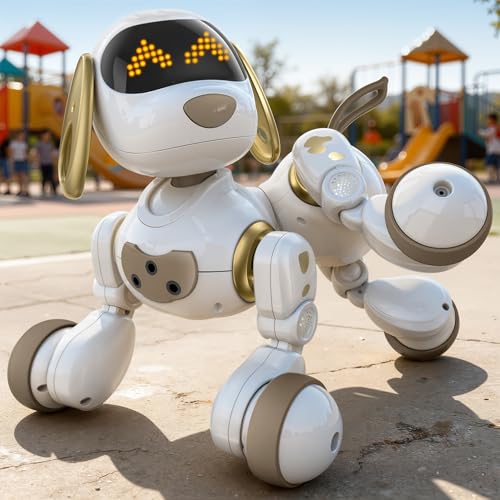 Loona Smart Robot Dog, Interactive Puppy with 30 LED Expressions